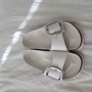 Birkenstock Madrid Big Buckle White